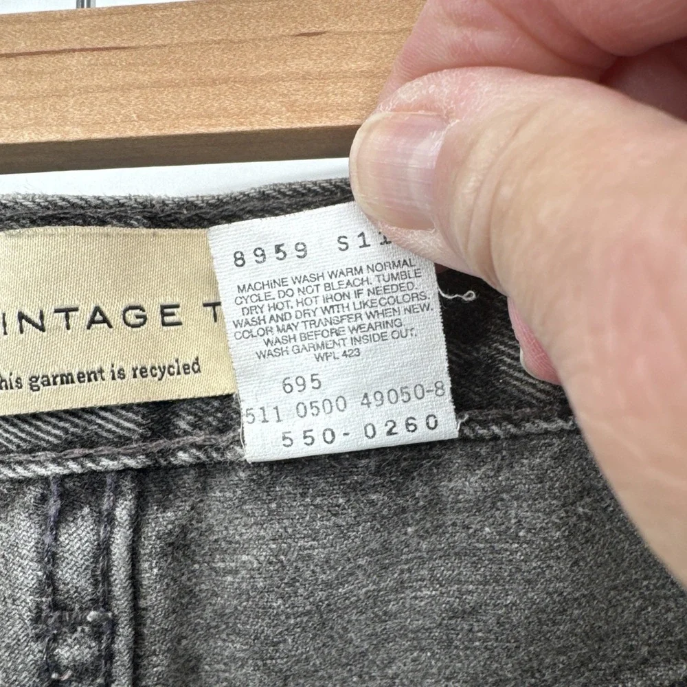 Levis‎ 550 Red Tab Relaxed Fit 32x30 Black Great Fade Made In USA Y2K